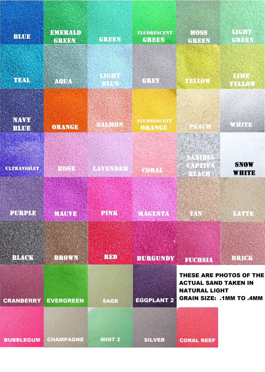 Cobalt Colored Sand 12oz - (1 cup) 175 Colors ~ Mix & Match ~ Buy More &Save gallery