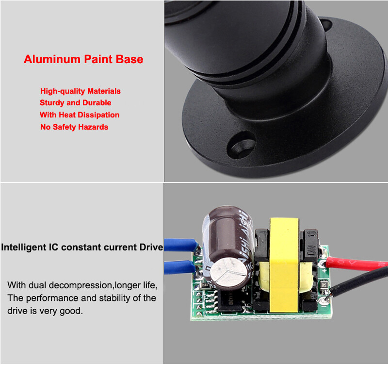 Mini 1W Surface Mounted LED Downlight Spot Light Lamp Ceiling Cabinet 110V 220V gallery