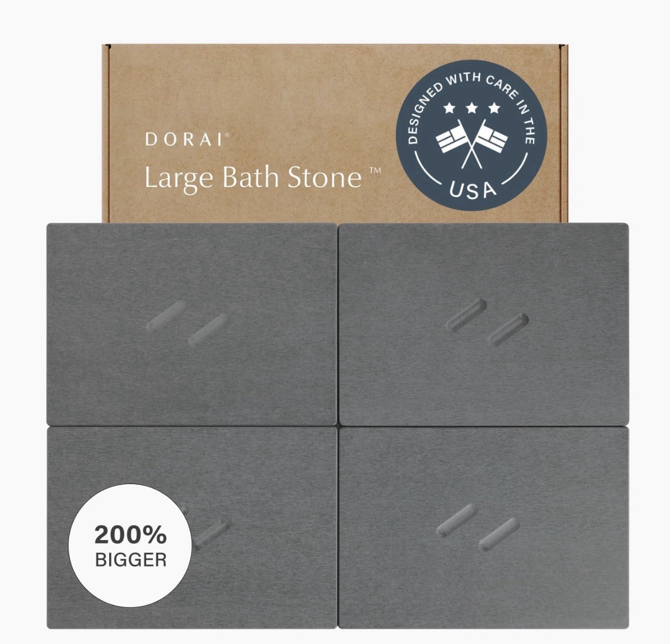 Dorai Home Bath Stone Quick-Drying Mat with Non-Slip. Large -32.1”x 22.8”x 0.6” gallery