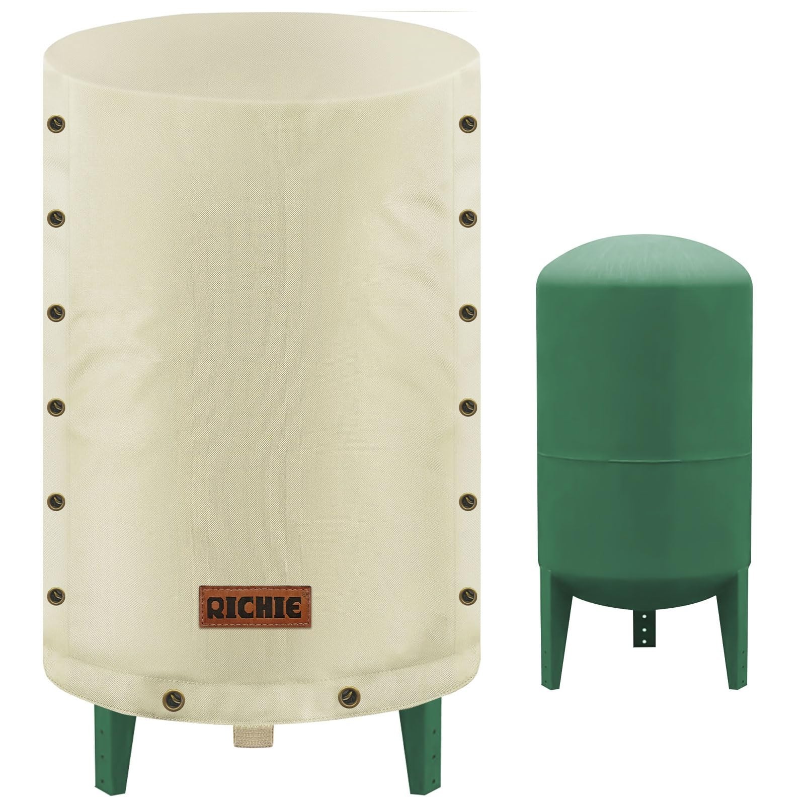 Insulated 3-Way Round Well Pressure Tank Cover - Freeze Proof Winter Protection, gallery