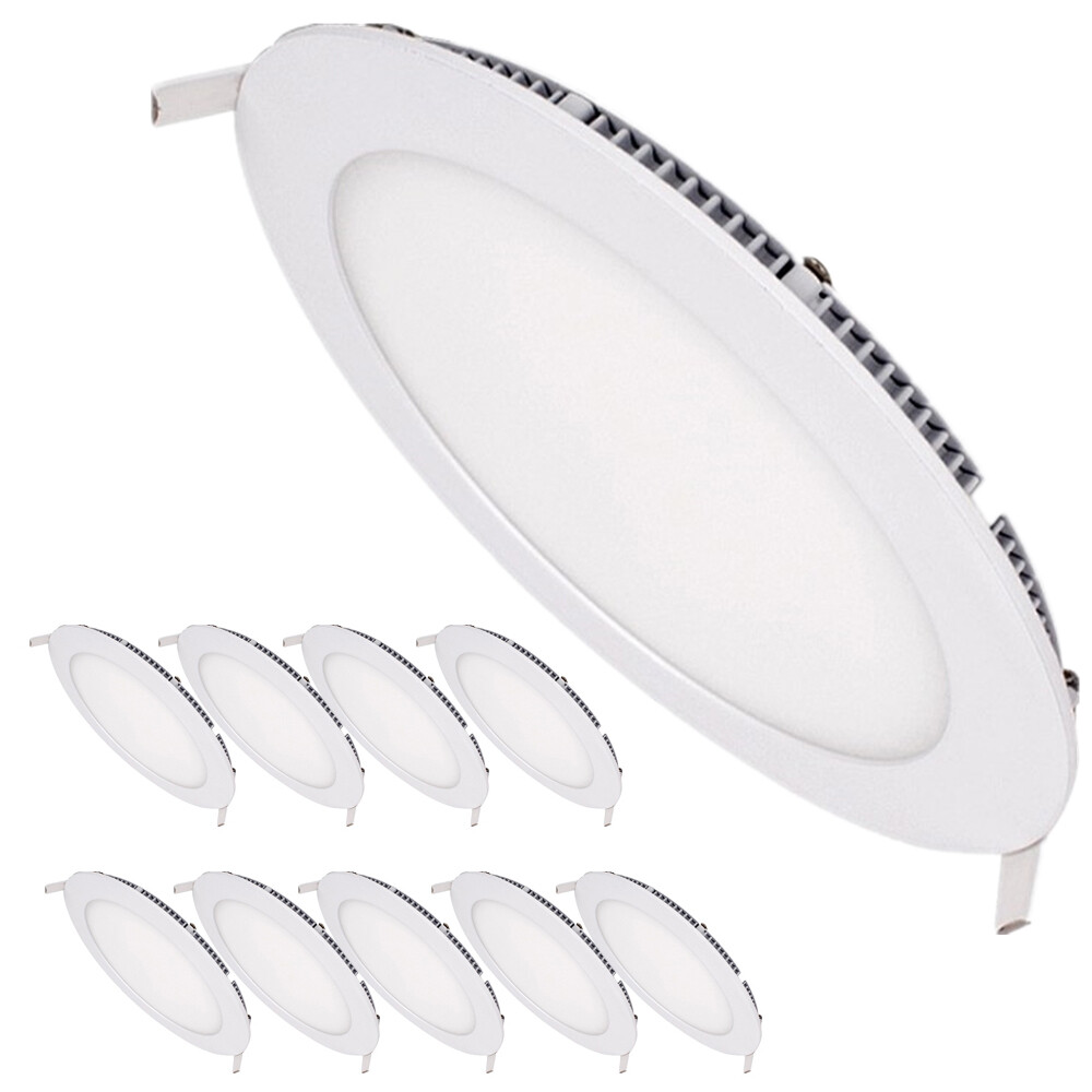 10 Pcs 12W 6" LED Recessed Panel Ceiling Down Light Ultra-thin 960LM