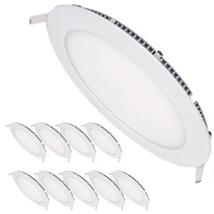 10 Pcs 12W 6″ LED Recessed Panel Ceiling Down Light Ultra-thin 960LM