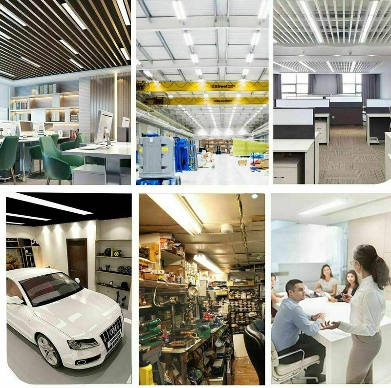 25 Pack 8FT LED Tube Light Bulbs Single Pin FA8 T8 LED Shop Light Bulbs 72W 120W gallery