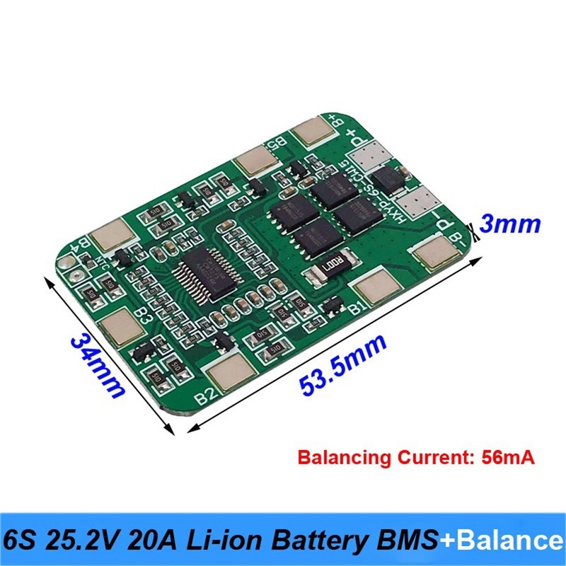 6S 25.2V 20A Lithium Battery Board with Balancing for 25V Screwdriver9453 gallery