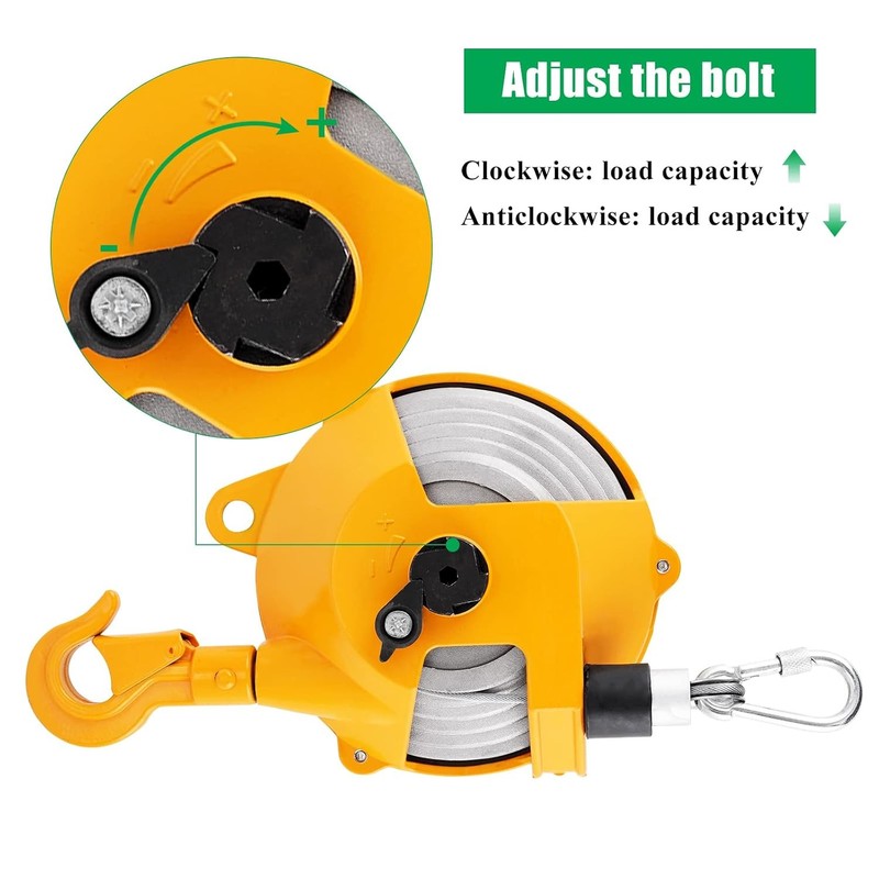 Retractable Spring Balancer 3~5kg Spring Loaded Hanging Tool 5kg 6.6~11lbs gallery
