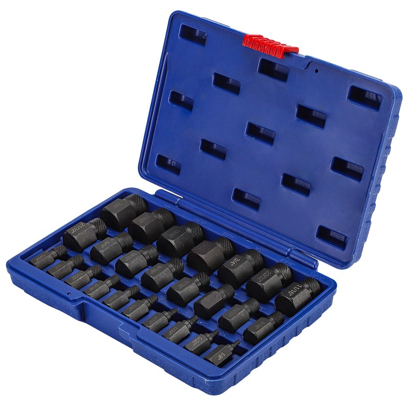 25Pcs Screw Extractor Set Hex Head Multi-Spline Easy Out Bolt Extractor Set NEW gallery