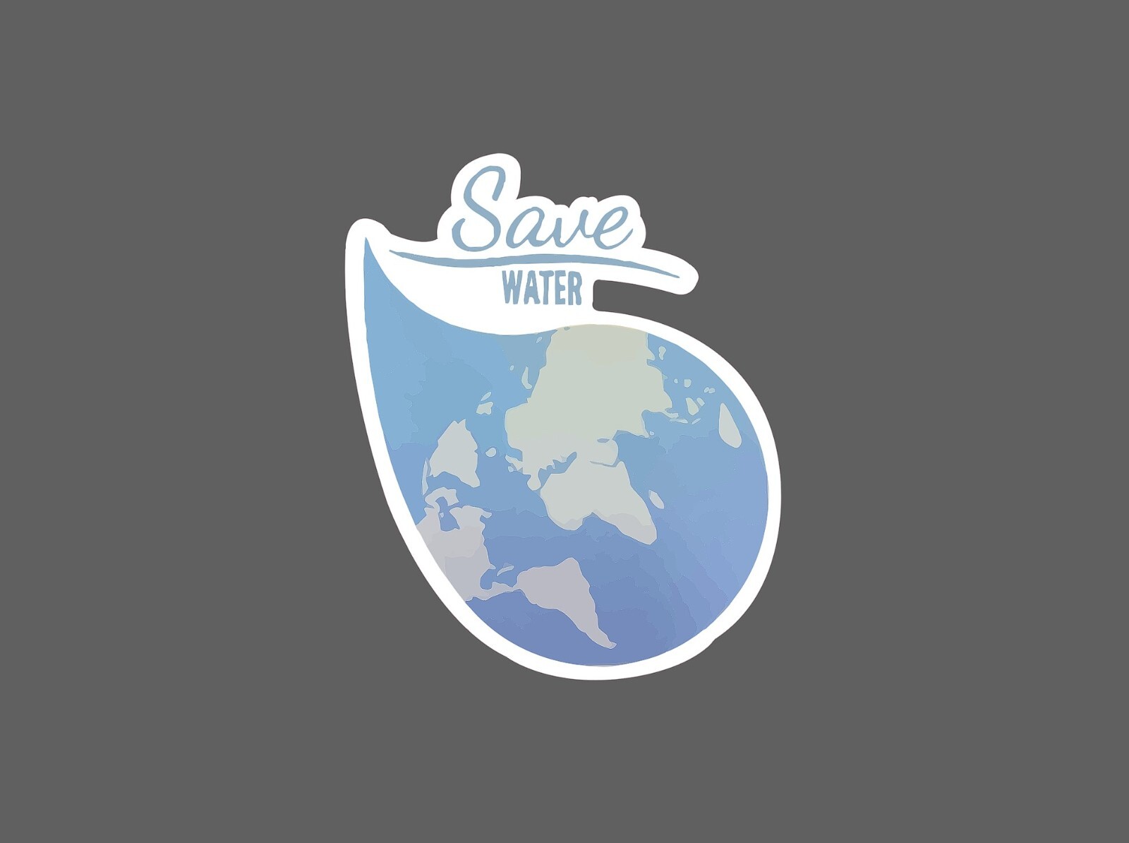 Save Water Sticker Earth Waterproof NEW - Buy Any 4 For $1.75 EACH Storewide! gallery