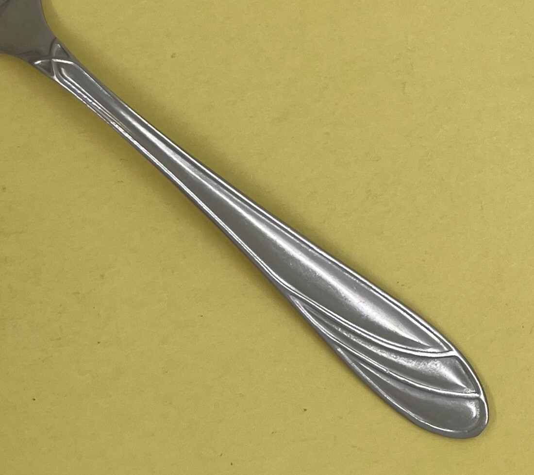 CAMBRIDGE MEDINA FROSTED STAINLESS FLATWARE GLOSSY LINES & OUTLINE CHINA -CHOICE gallery