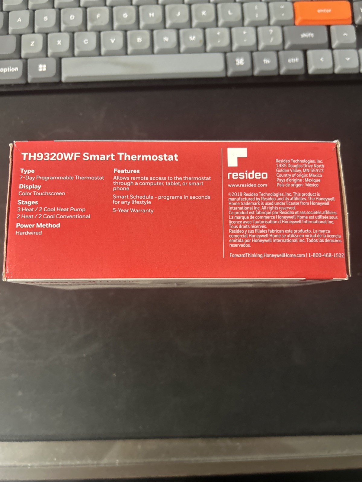 Honeywell Wi-Fi 7-Day Programmable Thermostat (TH9320WF5003) BRAND NEW IN BOX gallery