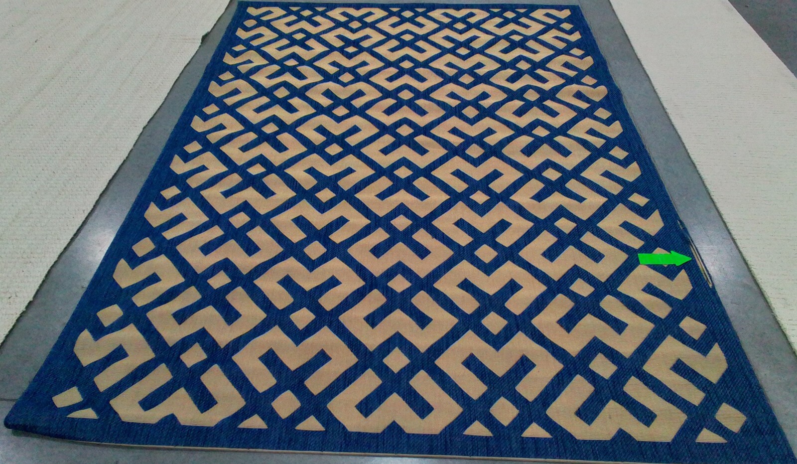 BEIGE / BLUE 6'-7" x 9'-6" Damaged Rug, Reduced Price 1172771208 CY6915-243-6 gallery