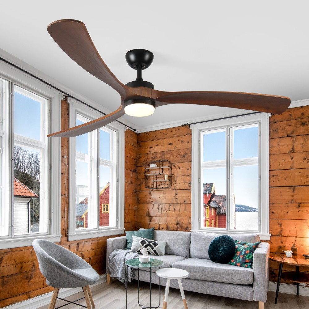 72" Ceiling Fan w/ Remote, Smart Voice Control, Lights, Reversible DC Motor gallery
