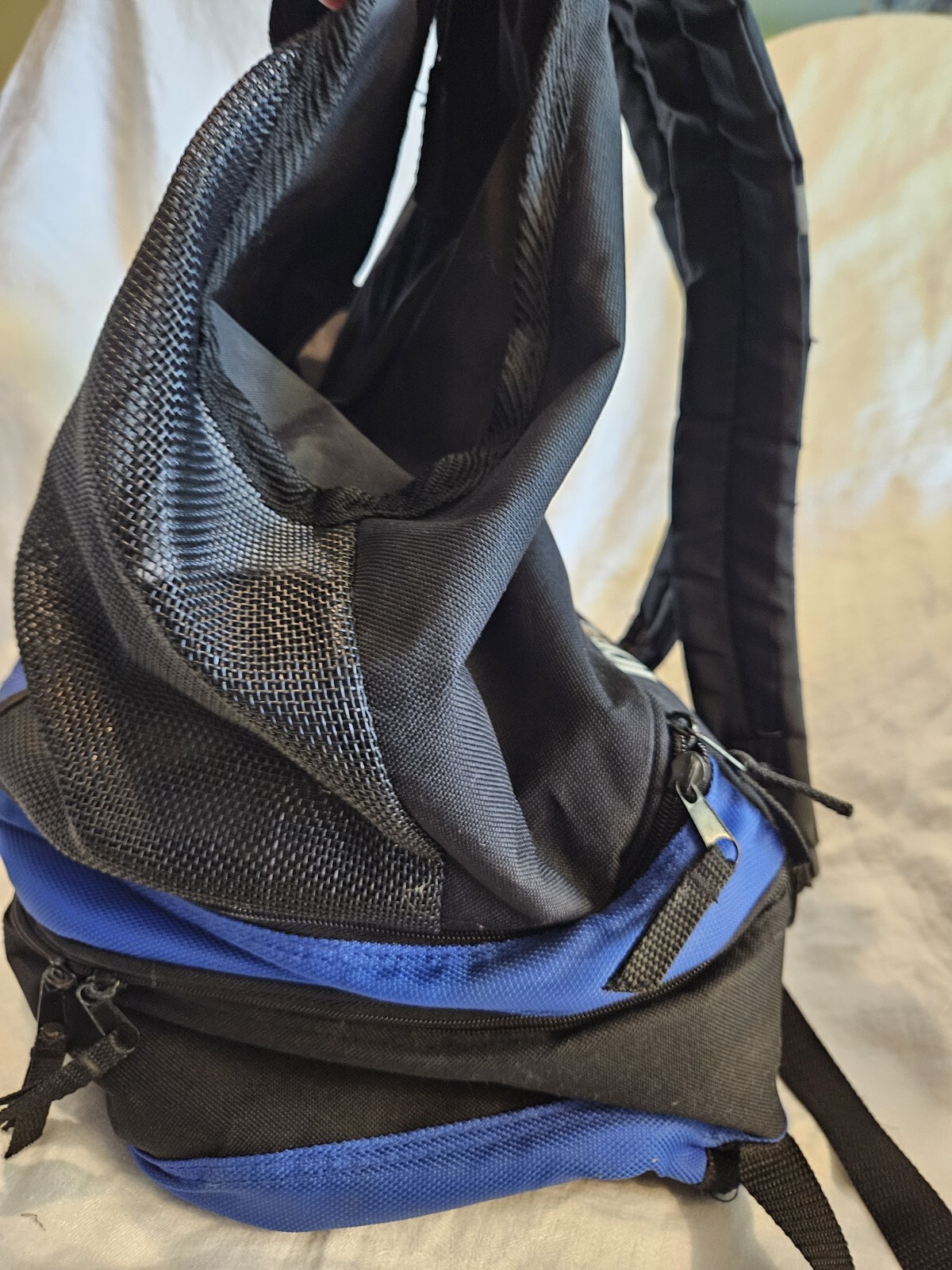 ICECAP Mesh Front  3 Compartment Blue & Black Camping/Hiking/Beach Backpack 3