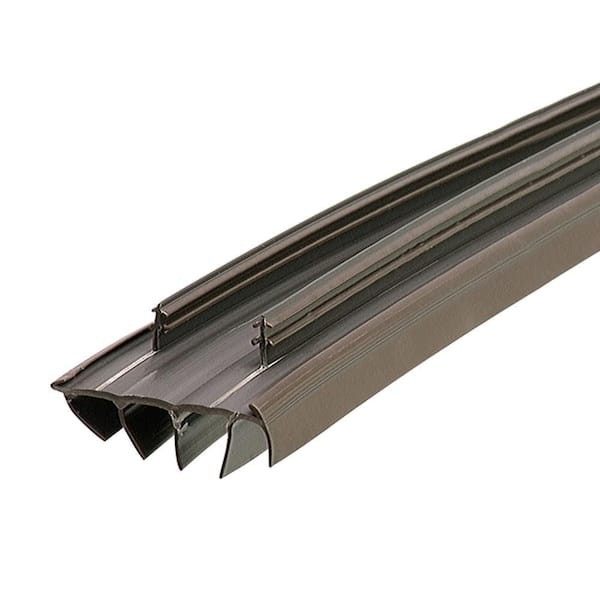 36 in. Brown Vinyl Concealed Kerf/Channel Fit Under Door Seal gallery