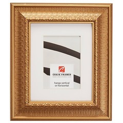 Craig Frames Maximus, 2.625″ Ornate Roman Gold Picture Frame With a Mat