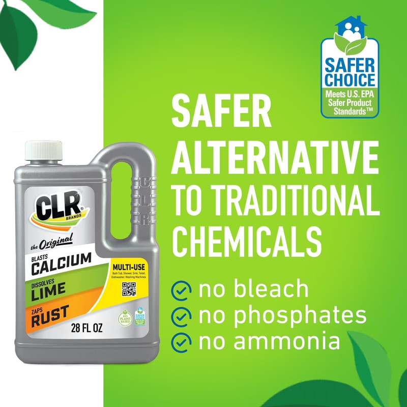 CLR Calcium Lime & Rust Remover Multi-Use Household Cleaner 28 oz EPA Safer Choi gallery