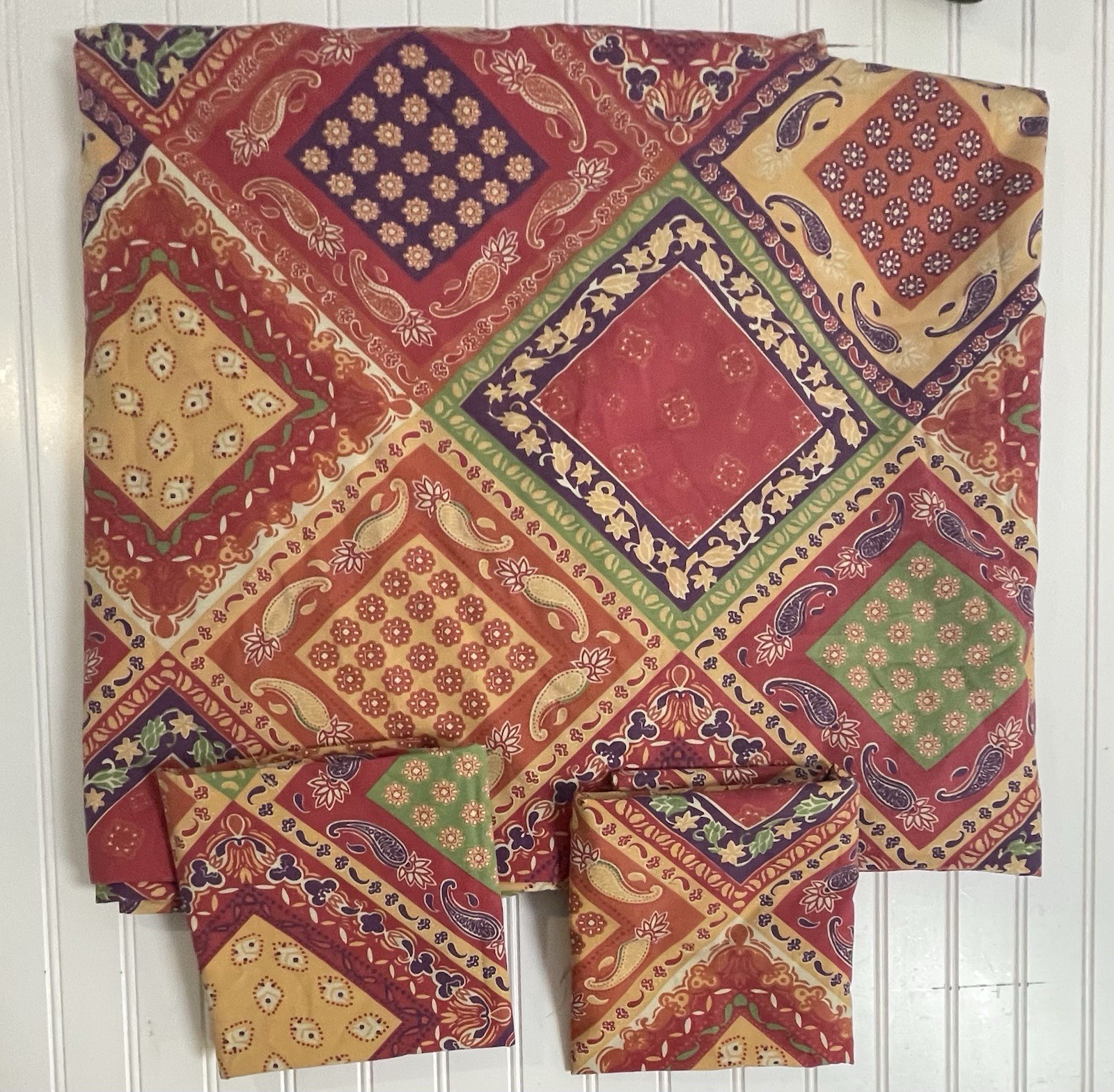 The Company Store - Colorful Queen Size Duvet Cover & Two Pillow Cases gallery