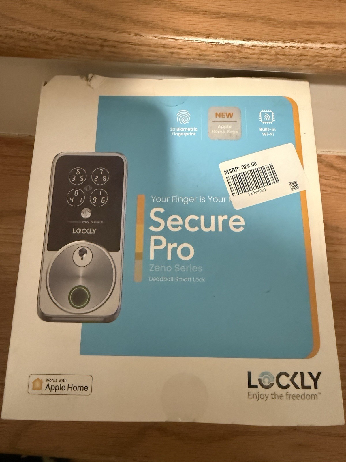 Lockly Secure Pro Zeno Satin Nickel Deadbolt WiFi Smart Lock PGK728WHKSN gallery