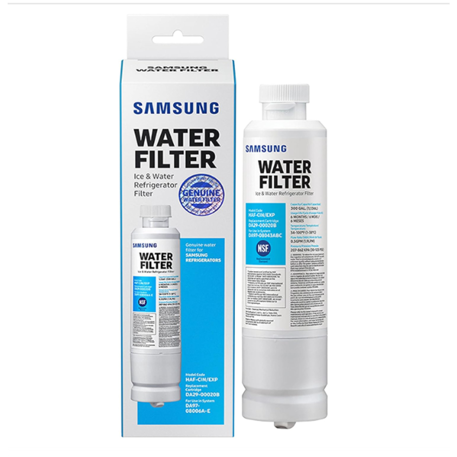 6-Pack SAMSUNG Genuine Filter for Refrigerator 6-Months DA29-00020B HAF-CIN/EXP gallery