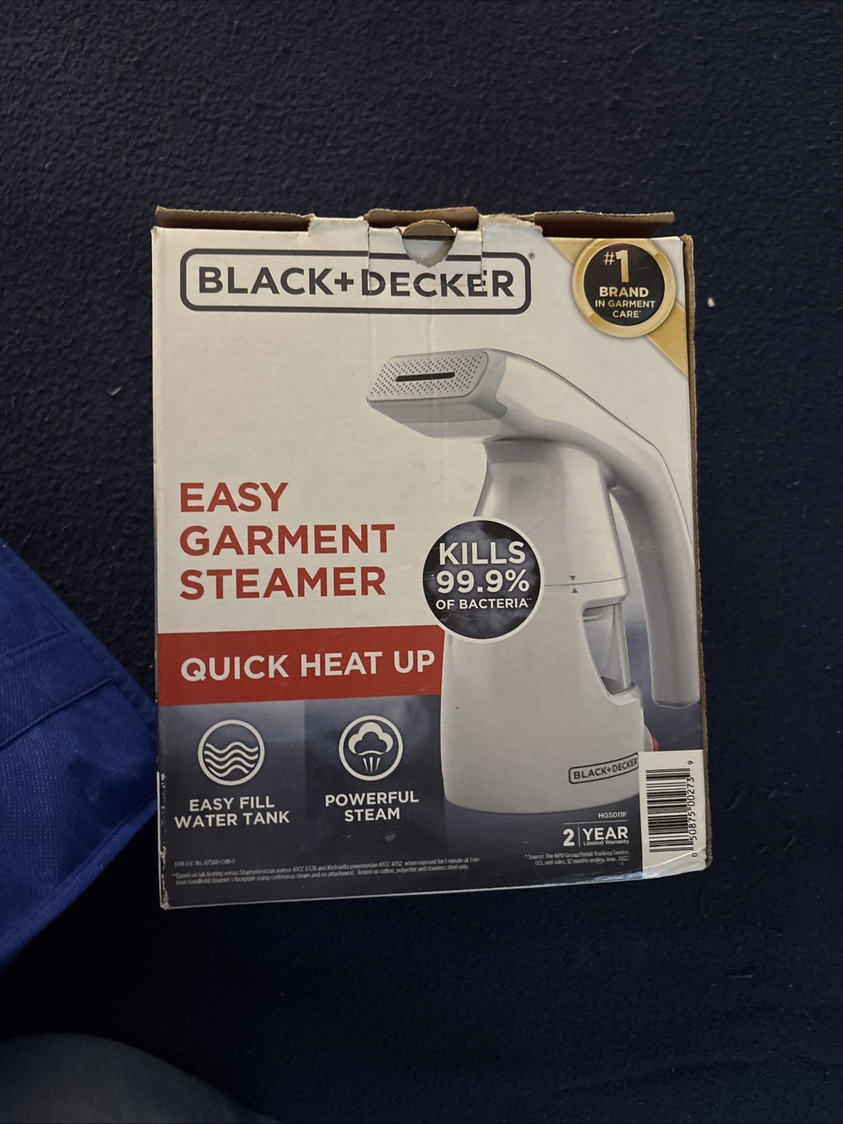 Black & Decker Easy Garment Steamer Quick Heat Up White BRAND NEW gallery