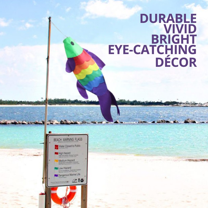 Anley 40-Inch Carp Windsock - Rainbow Koi Gold Fish Wind Streamer gallery
