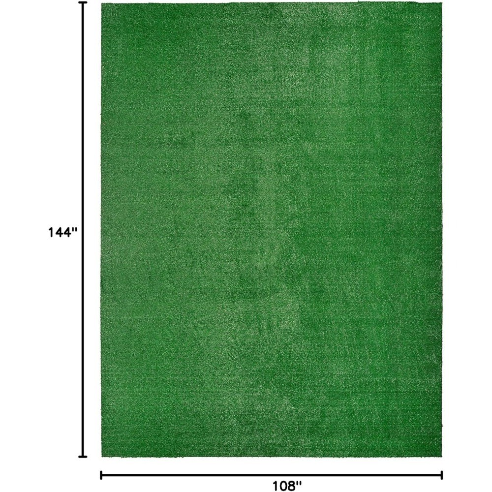 Artificial Grass Rug 9x12 FT Indoor Outdoor Green Turf Lawn Mat for Patio Garden gallery