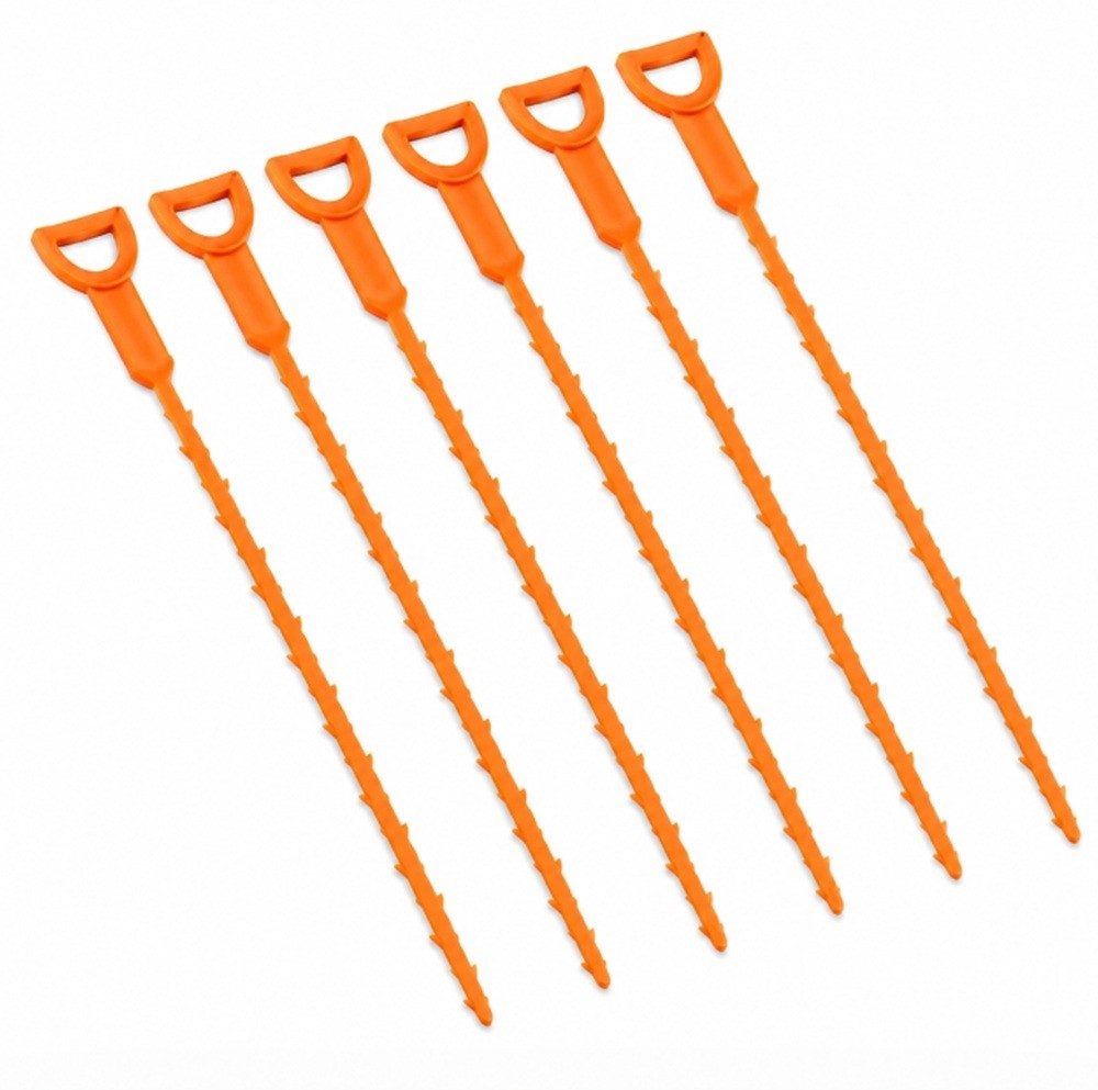 6Pcs 25 Inch Hair Drain Cleaner Tool Set -Snake Drain Clog Remover for Sink Tube gallery