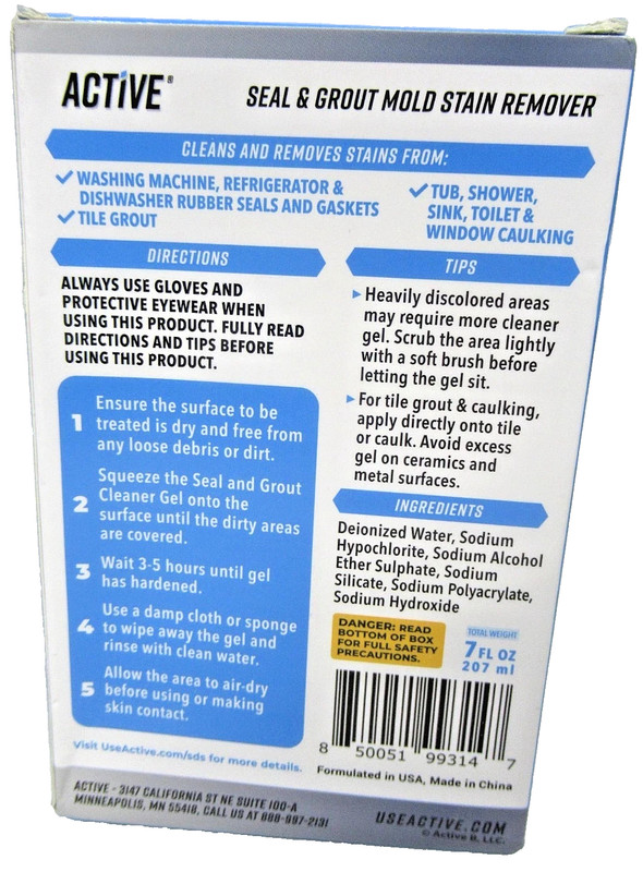 (2 PACK SET) Active Seal & Grout Mold Stain Remover, 7fl oz gallery