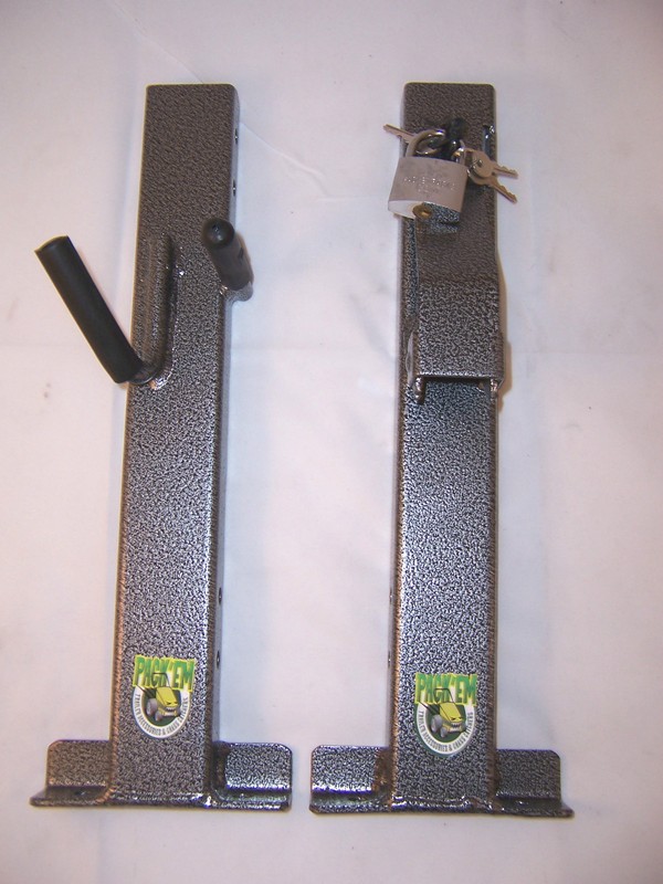 Lockable OPEN Trailer Single Trimmer Rack Holds 1 Landscape Trimmer- PK-6S gallery