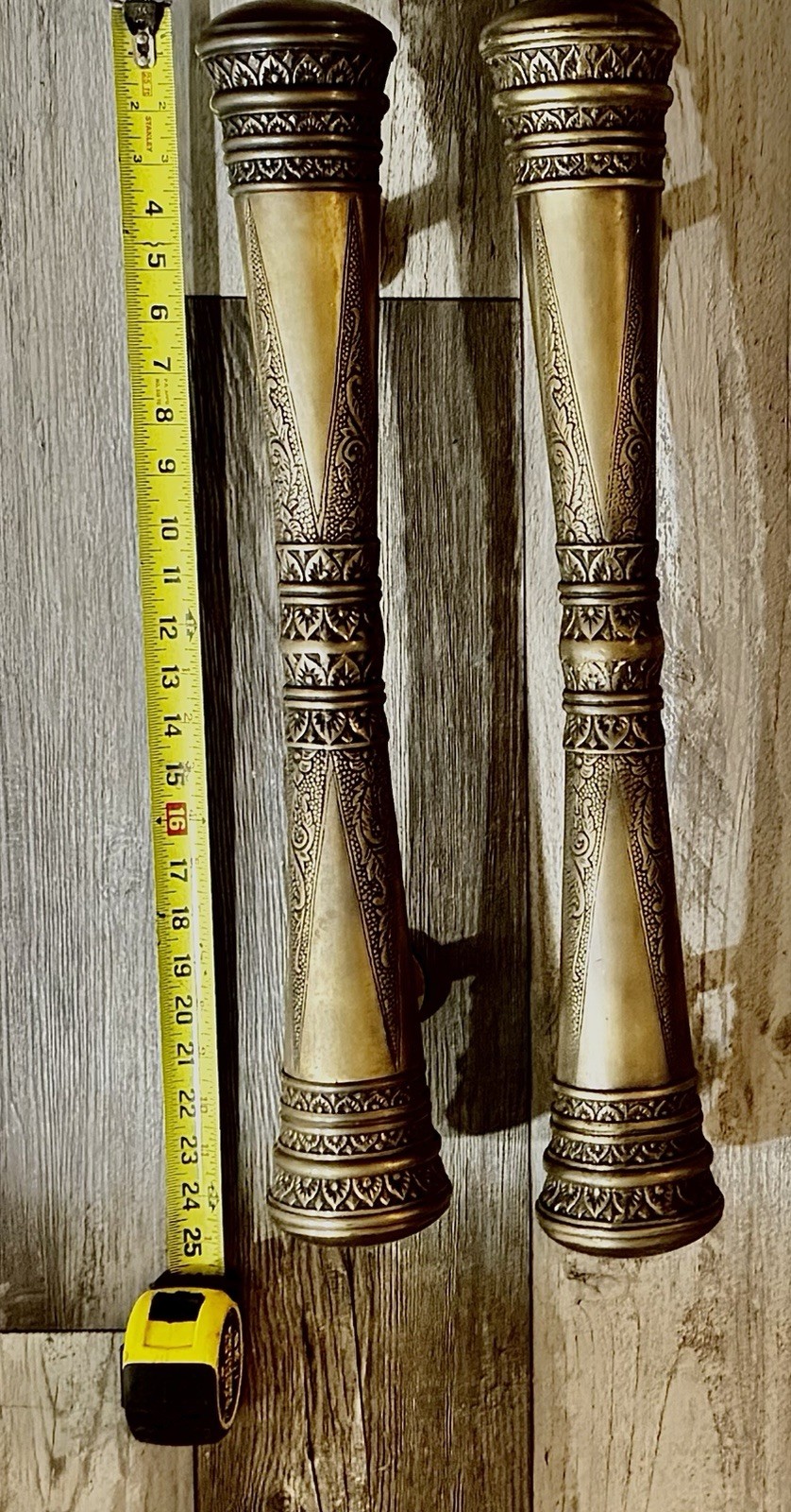 24” Solid Brass Architectural Door Pull Handles – Removed from Arhaus Scottsdale gallery