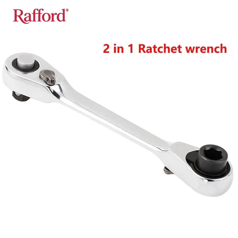 1/4" Mini Double-Ended Quick Socket Ratchet Wrench Rod Screwdriver Bit Tools * gallery