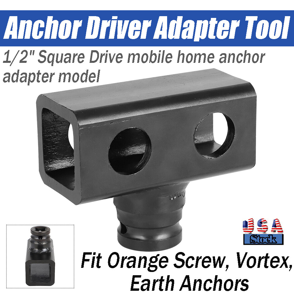 1/2''Anchor Driver Adapter Tool - Ground/Earth/Utility/Eye/Mobile Home/Hurricane gallery