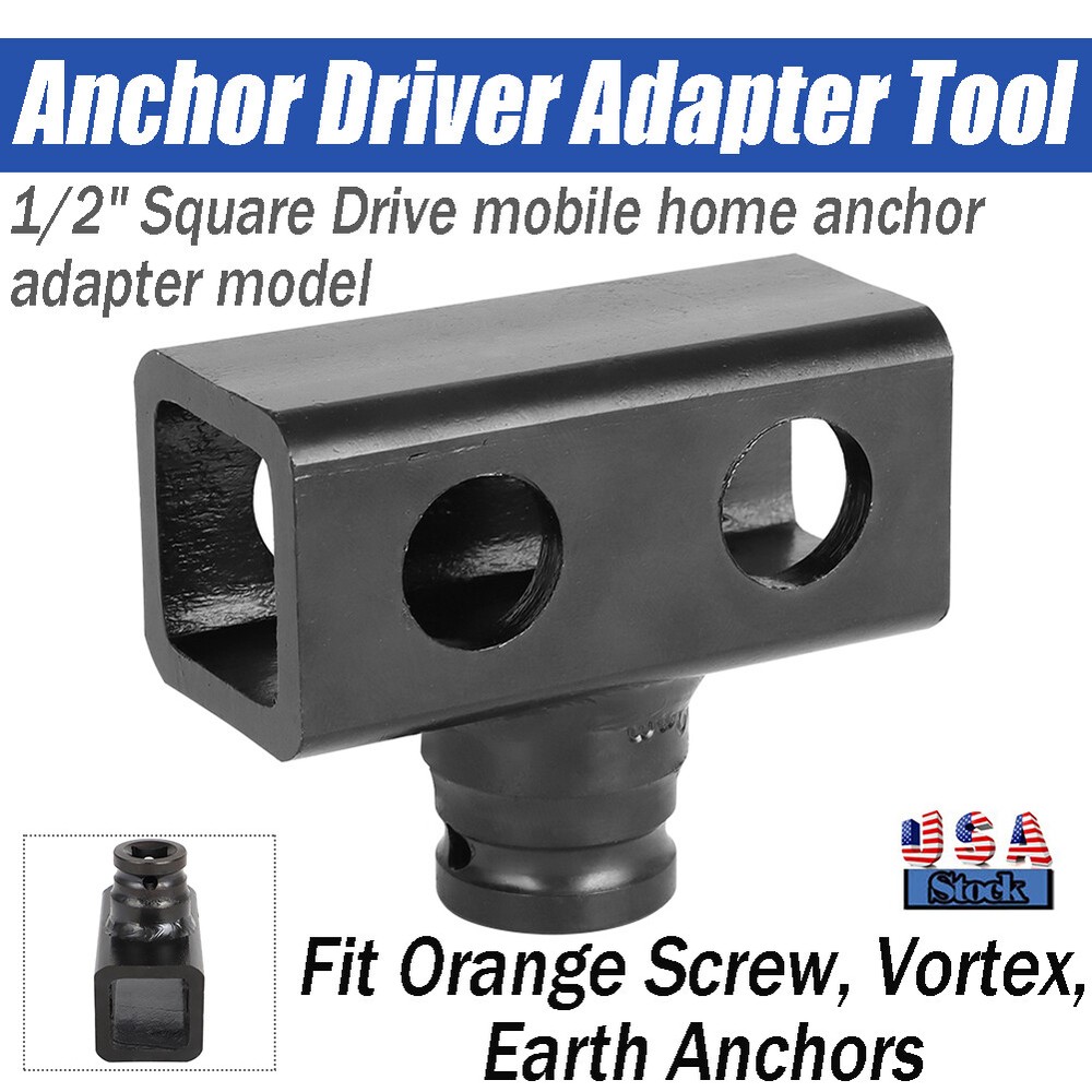 1/2''Anchor Driver Adapter Tool - Ground/Earth/Utility/Eye/Mobile Home/Hurricane