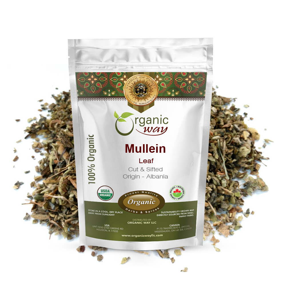 Organic Way Mullein Leaf Cut & Sifted - Organic, Kosher & USDA Certified gallery