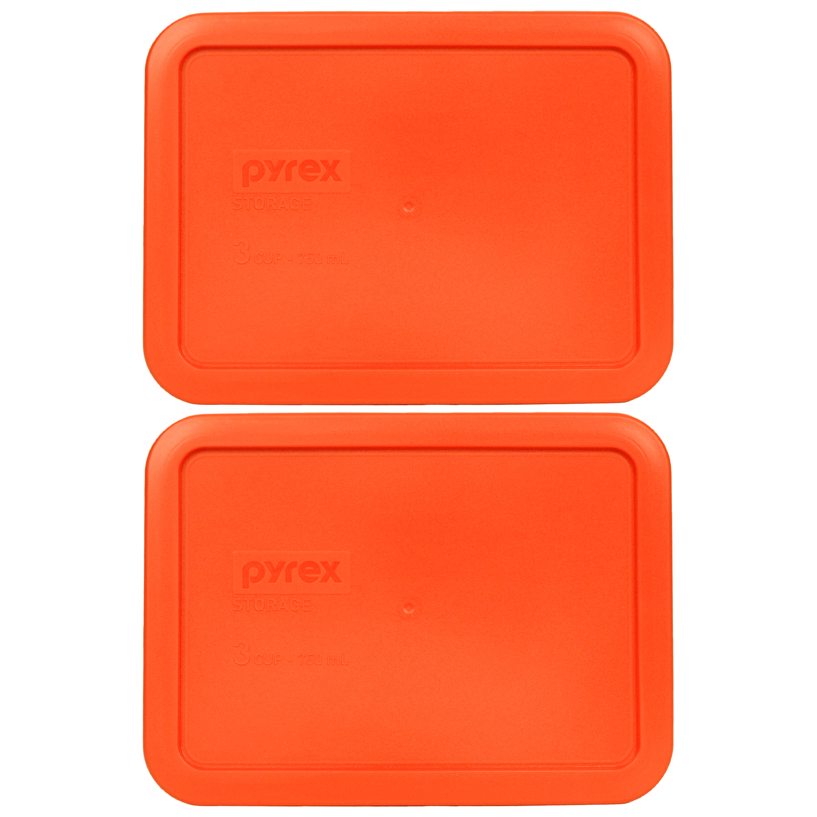 Pyrex 7210-PC 3-Cup Pumpkin Orange Replacement Storage Lid (2-Pack) gallery