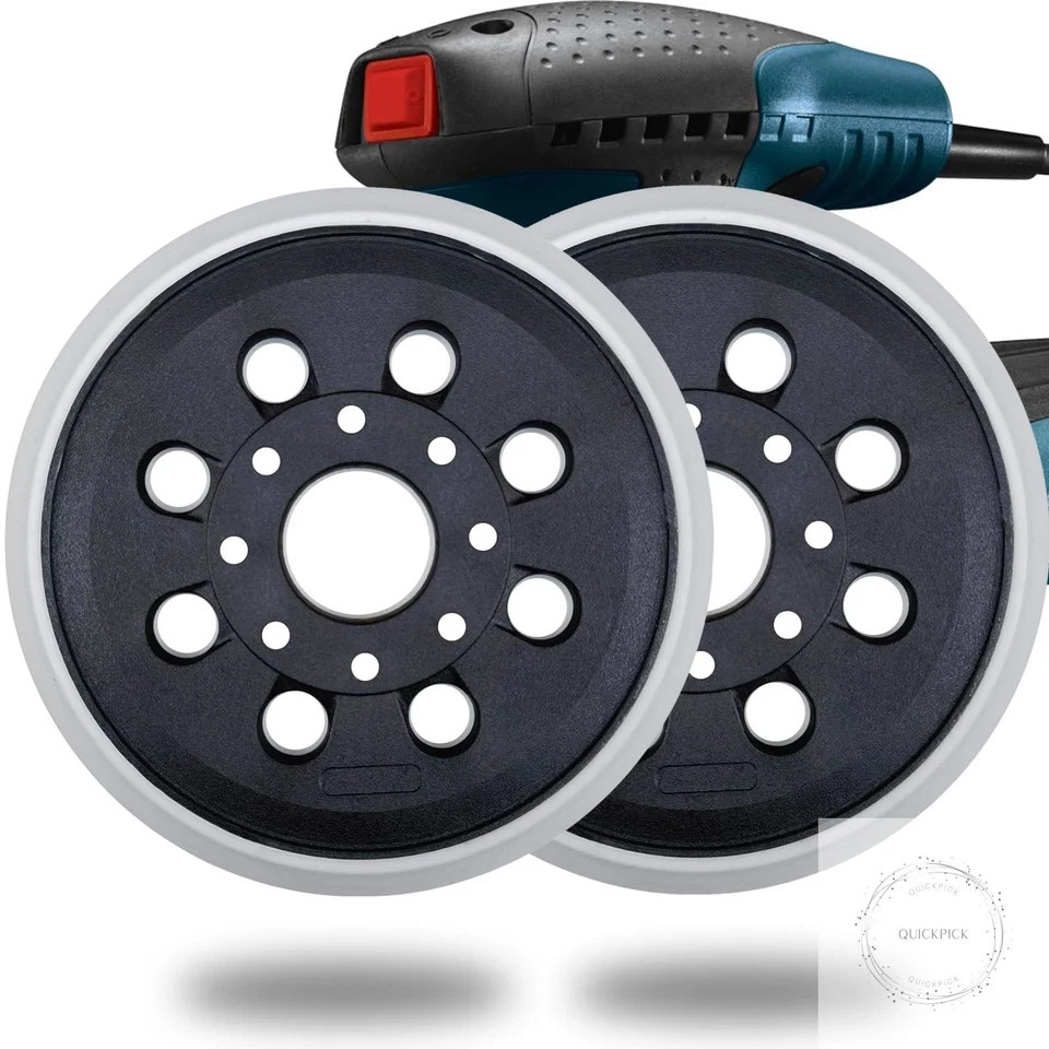 2 Pack 5 Inch 8 Hole Hook & Loop Replacement Sander Pad for 5" Bosch ROS20VS, gallery