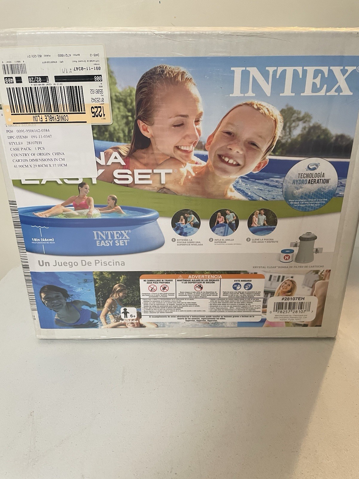 Intex Easy Set 8ft x 24" Ground Pool with Filter - Blue (28107EH) gallery