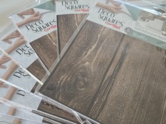 Con-Tact Brand Deco Squares (Rustic Wood Look) Lot of 10