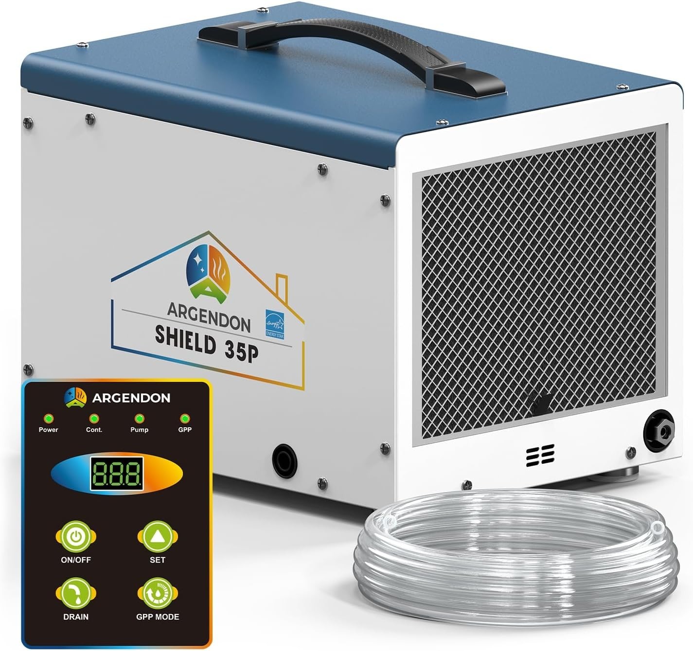 ARGENDON Shield 35P 70PPD Crawlspace Dehumidifier Basement w/Pump, 5-Y Warranty gallery