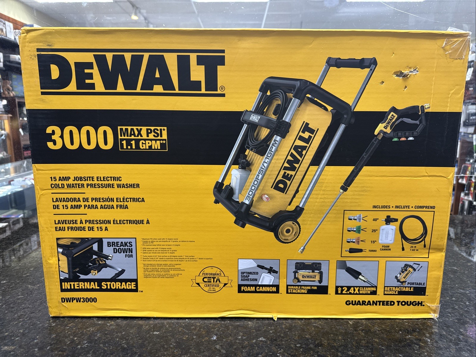NEW Dewalt DWPW3000 3000 PSI Cold Water Electric Pressure Washer gallery