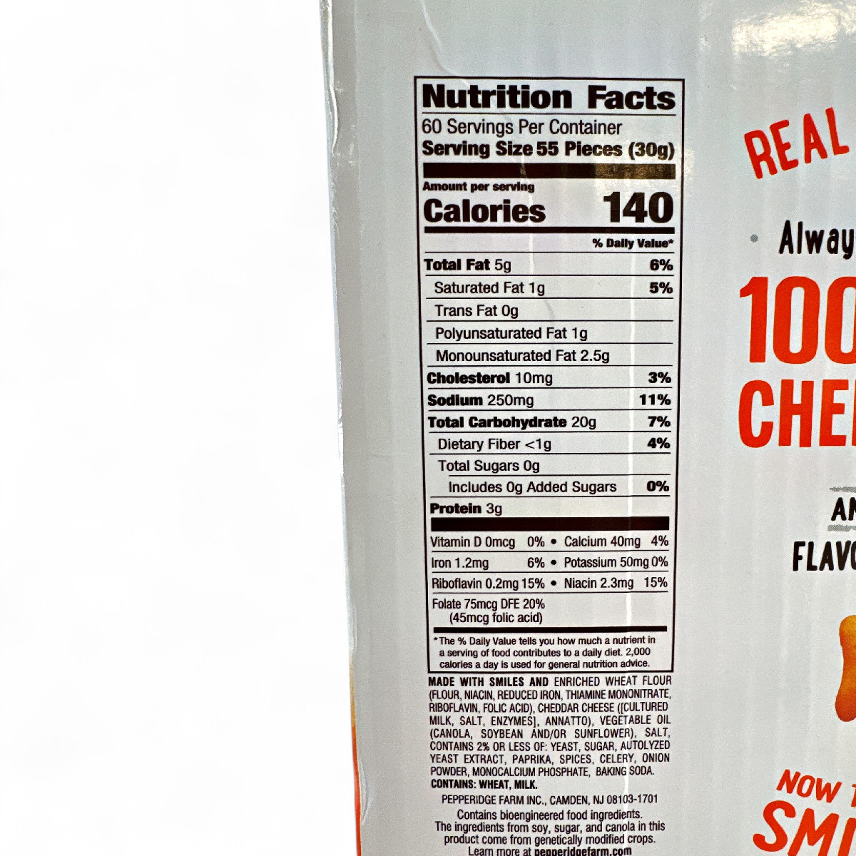 Pepperidge Farm Goldfish Crackers Baked Snacks, Cheddar - 66oz gallery