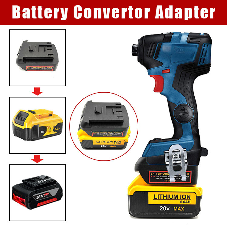 Battery Adapter for Dewalt 20V Li-ion Battery to For Bosch BAT Series 18V Tool gallery