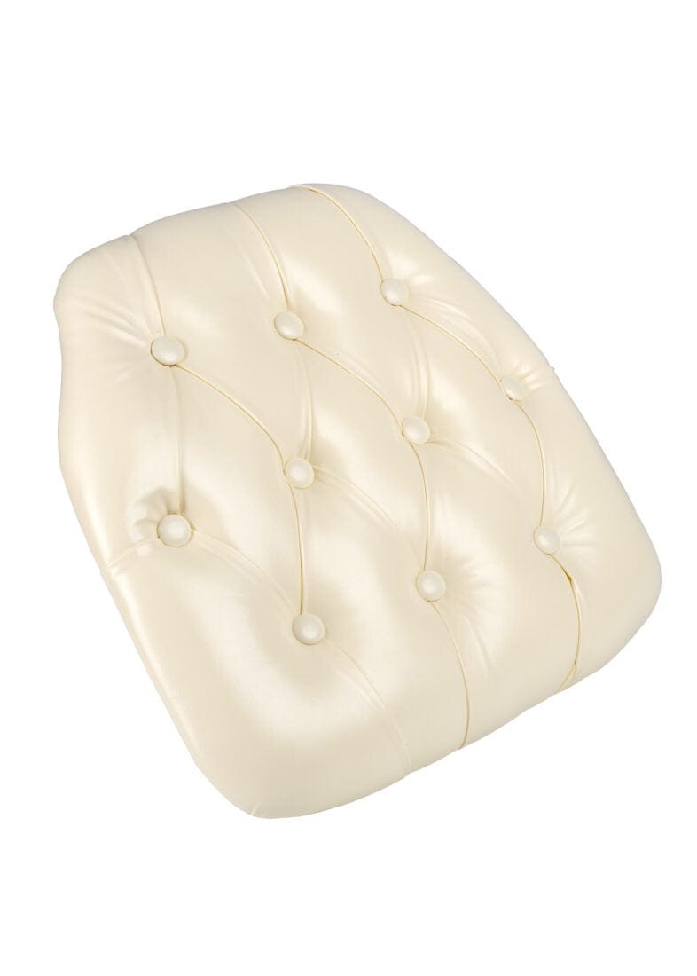 Ivory 1.75" Thick Vinyl Tufted Chiavari Chair Cushion by Chivari gallery