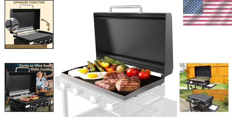 Blackstone Griddle 36" Hinged Lid - Hard Cover Upgrade gallery