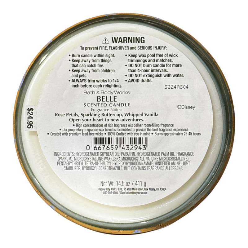 Bath & Body Works DISNEY PRINCESS Scented Candle Collection 14.5 oz (SET of 7) gallery