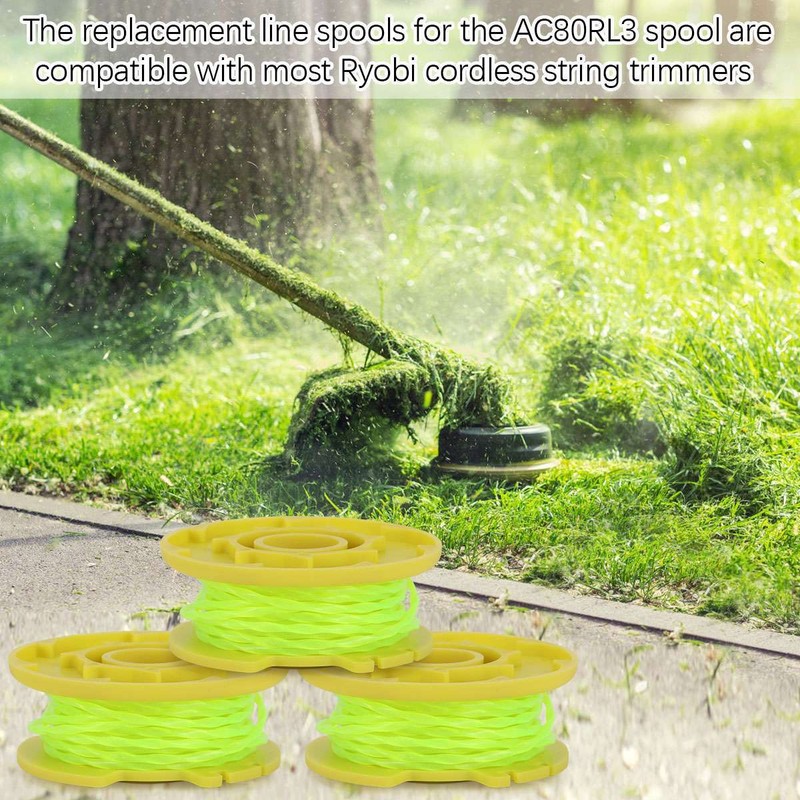 For Ryobi Replacement Twisted 0.080 In. String Trimmer Auto Feed Line Spools gallery
