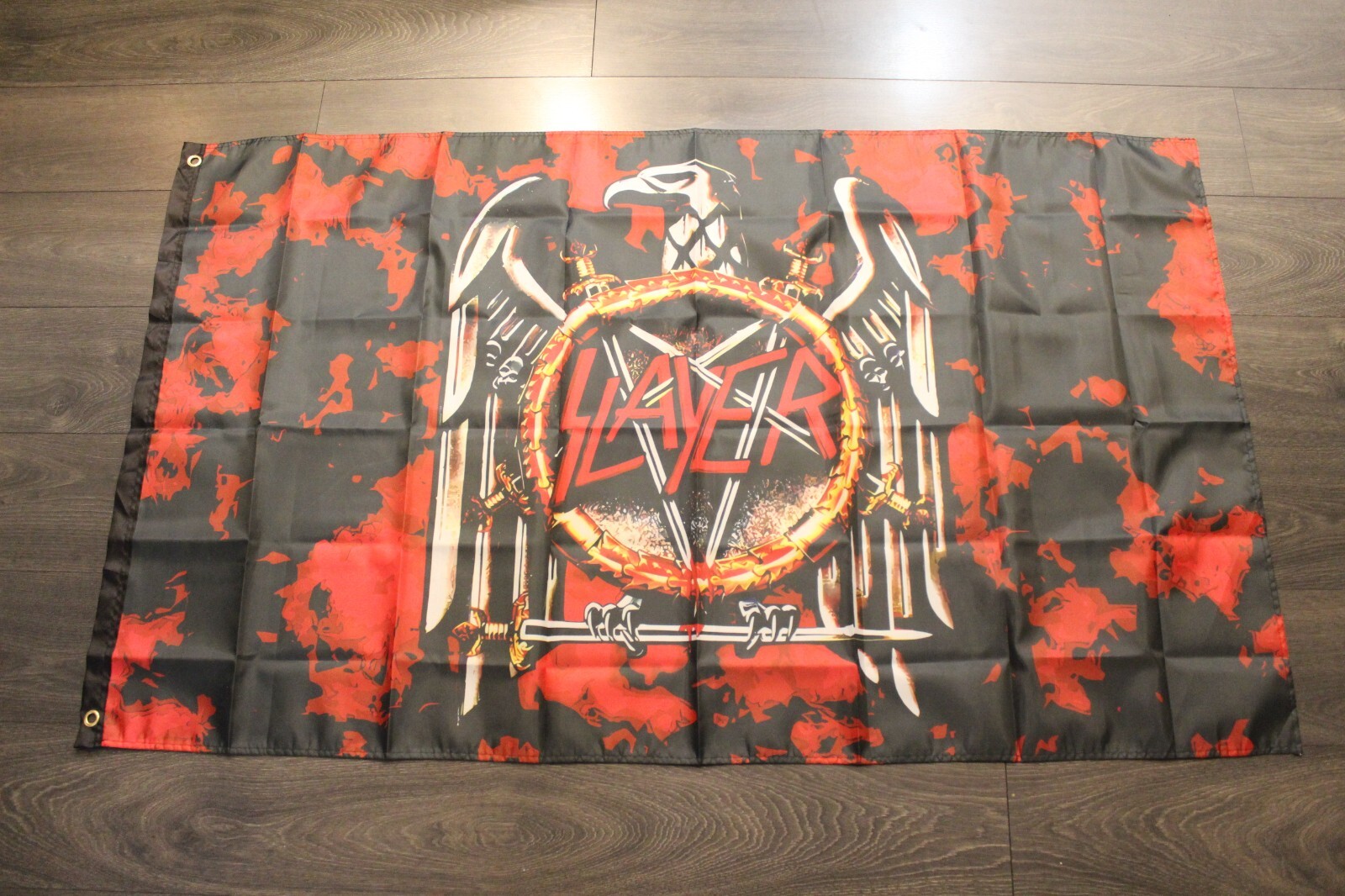 Slayer Banner Flag 3x5 Thrash Heavy Metal Rock Band Music Fan Decor Man Cave gallery