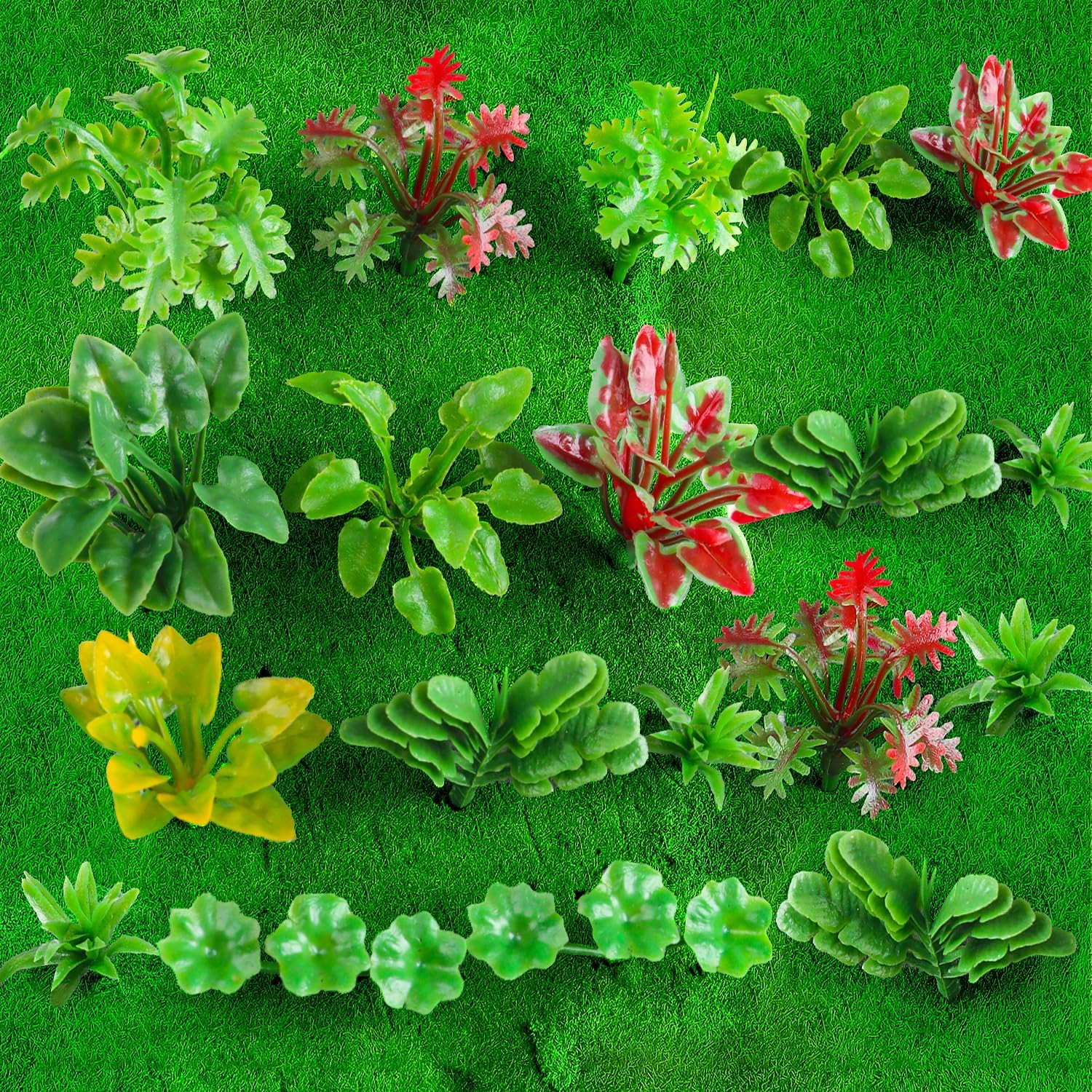 Miniature Plant Set - 100 Pcs Trees, Flowers & Shrubs for Model Scenery gallery