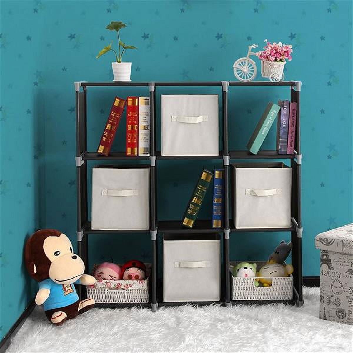 Steel Frame Multi-scene Cubby Shelf for Bathroom Kitchen Office gallery