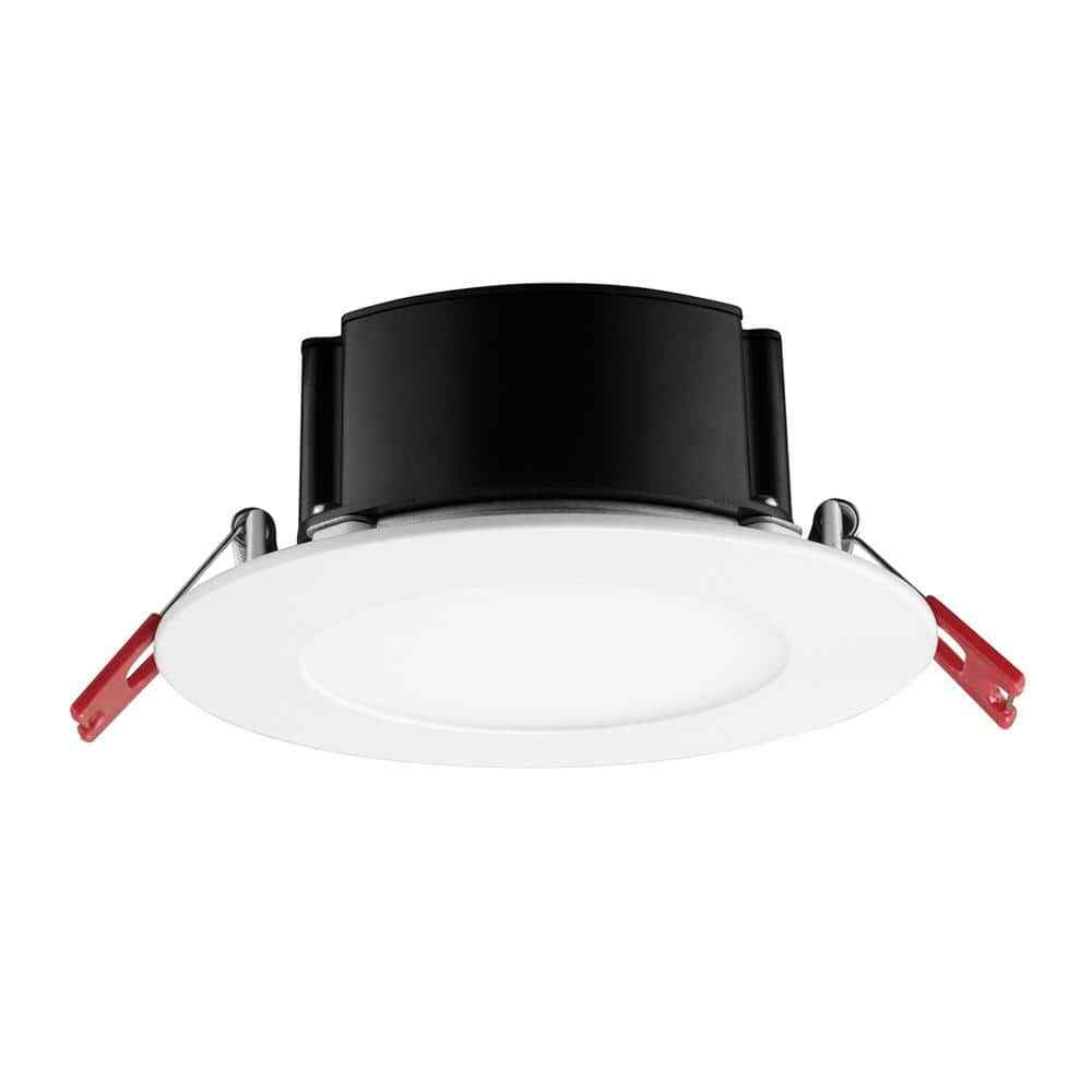CE Box on Top Integrated LED 4 in Round Canless Recessed Light,White Soft White