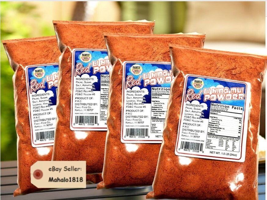 🌺FOUR LI HING MUI PLUM POWDER 1.5 LB (24oz) FAST SHIPPING - NEW STOCK gallery